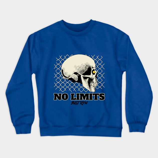 No limits just rpm car Crewneck Sweatshirt by easecraft